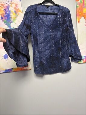 **3 for $15** Sami & Jo Elegant Blue Blouse
